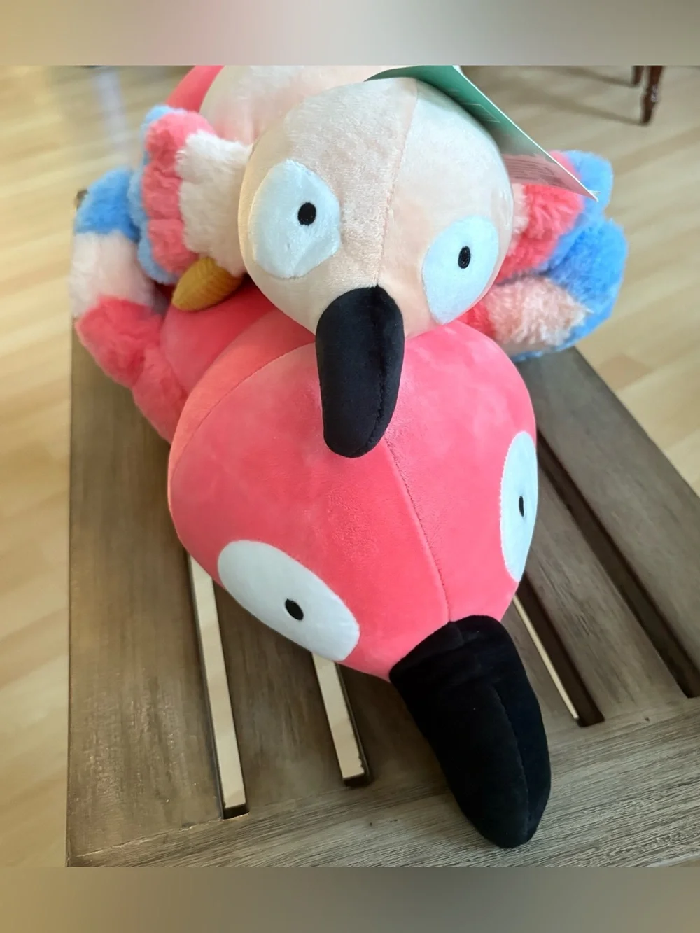 Pillowfort Parrot and Baby Weighted Plush for Kids | Bird Throw Pillow *NEW*